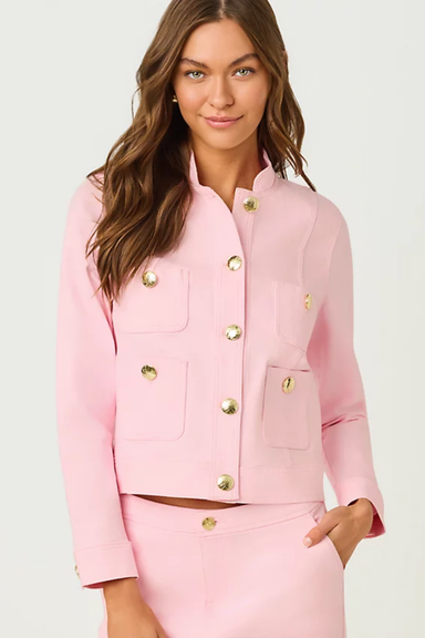 Lilly Pulitzer Shepa Denim Jacket - Pink Muse 