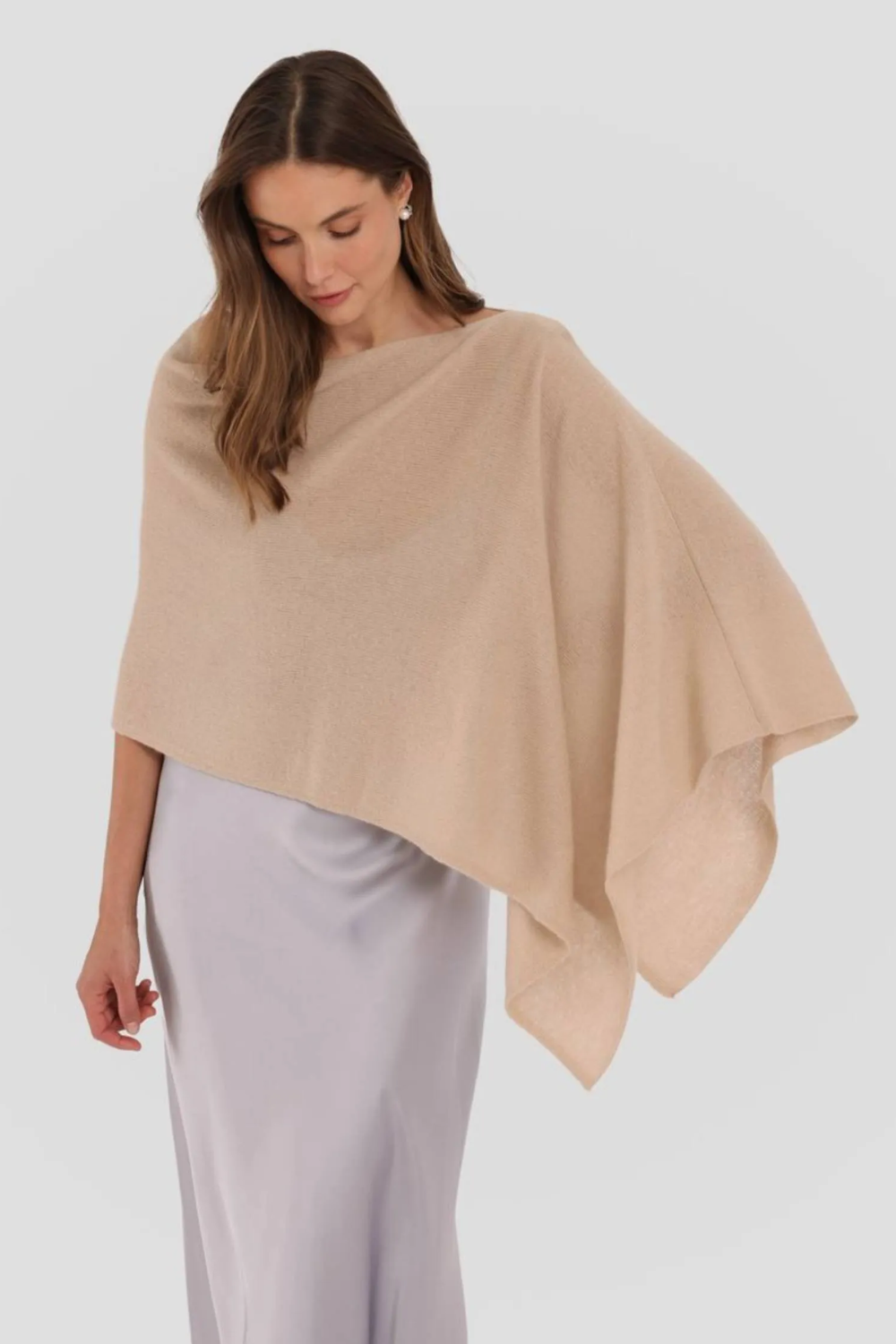 Alashan Cashmere Dress Topper - Chai