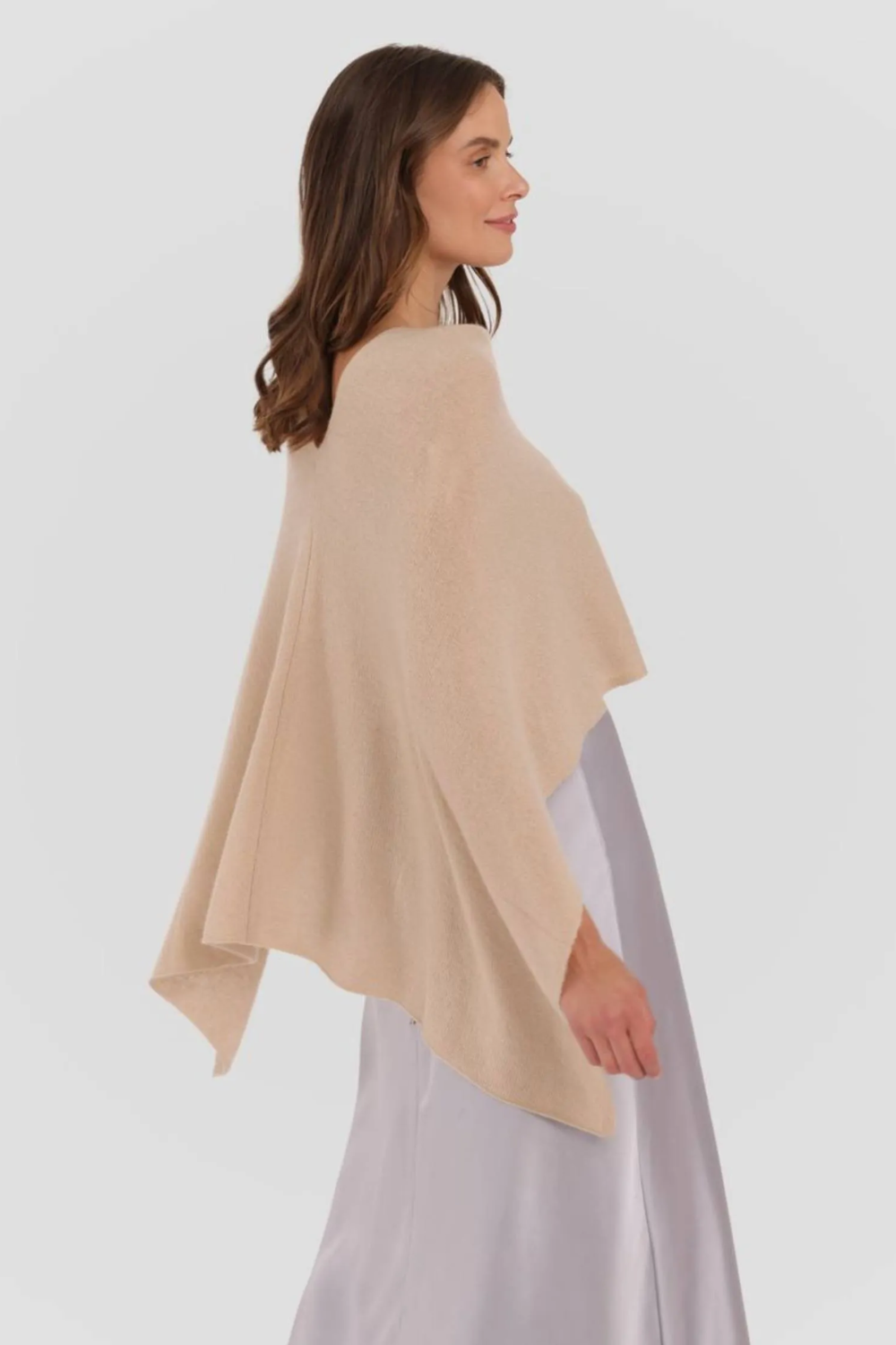 Alashan Cashmere Dress Topper - Chai