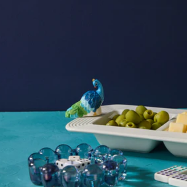 Nora Fleming Fancy Feathers Peacock Mini