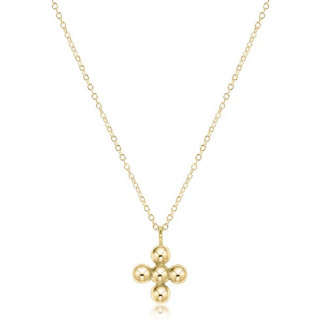 Enewton Classic Signature Cross Necklace - 4mm