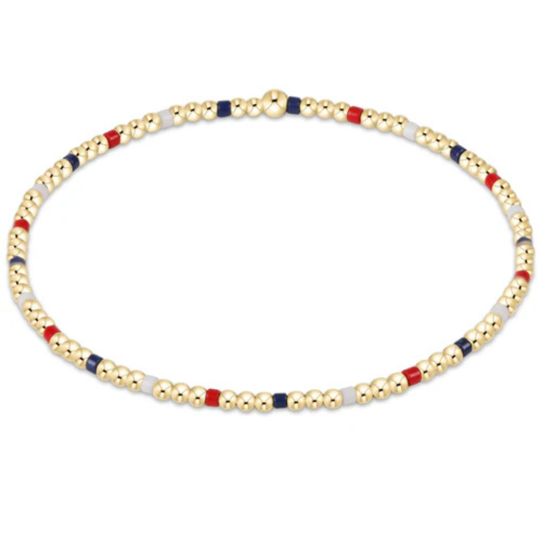 Enewton Gold Hope Sincerity Pattern Bracelet - 2mm - Firecracker