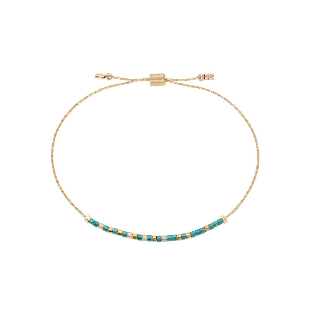 Dot & Dash Morse Code Beaded Bracelet - Fearless