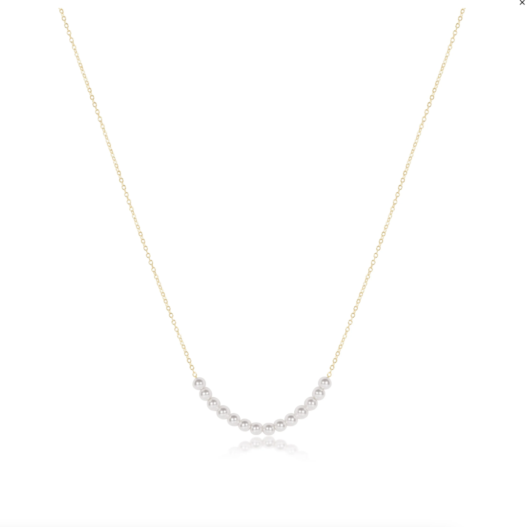 Enewton Gold Classic Beaded Bliss Choker Necklace - Pearl