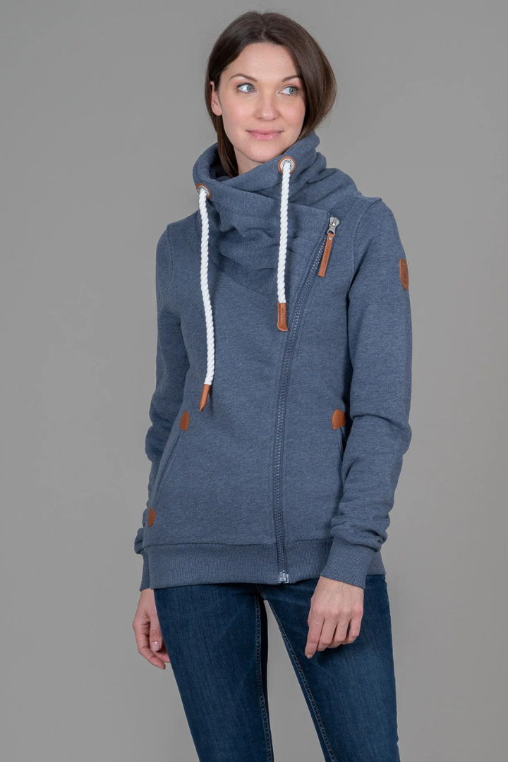 Hestia Cowl Neck Sweatshirt - Navy
