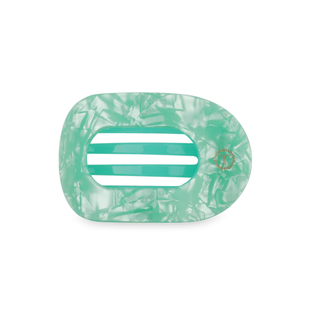 Teleties Flat Round Hair Clip - Spring Splash
