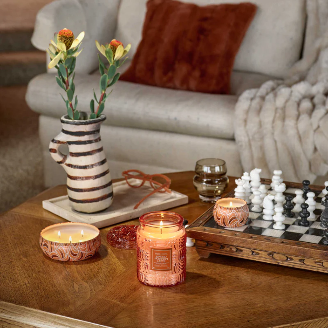 Voluspa Capsule Mini Tin Candle  - Spiced Pumpkin Latte