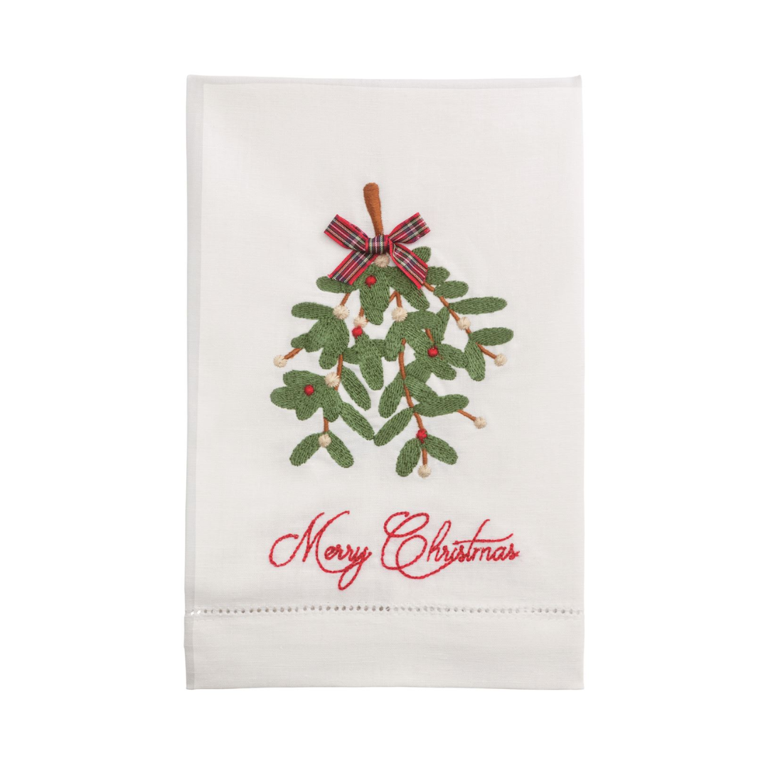 Mud Pie Christmas Embroidered Towels