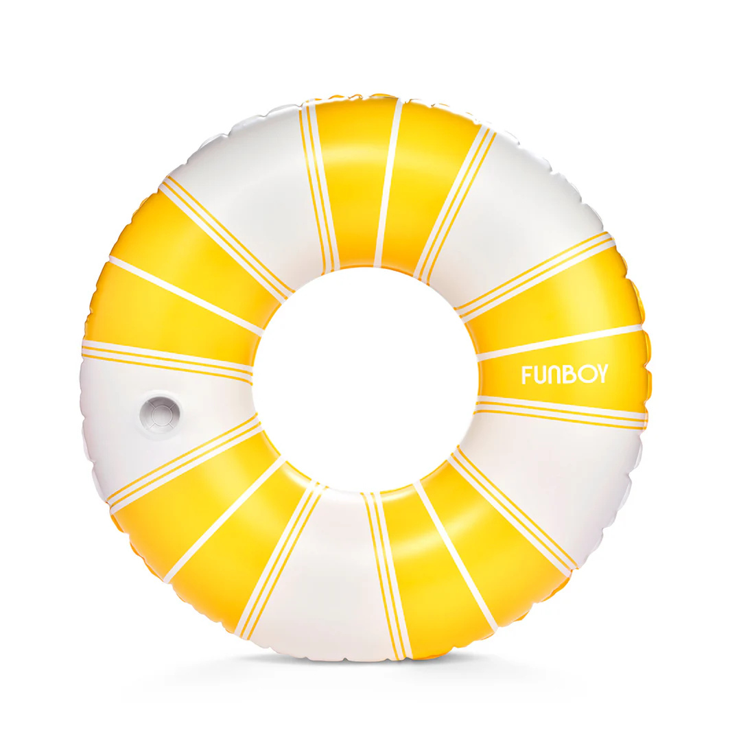 Funboy Vintage Luxe Tube Float - Yellow