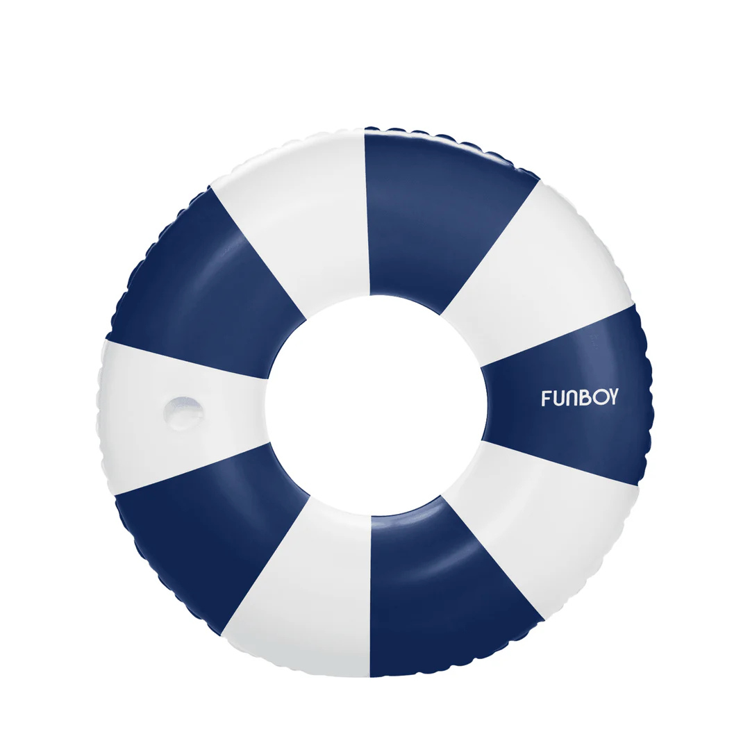 Funboy Vintage Luxe Tube Float - Navy Stripe