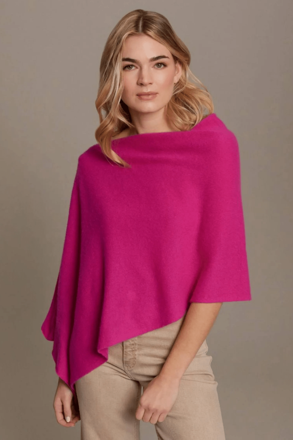 Alashan Cashmere Dress Topper - Dragon Fruit - Alashan Cashmere Co.