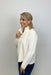 Alashan Cashmere Morgan Textured Half Zip Pullover - Chalk - Alashan Cashmere Co.