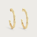 Anabel Aram Bamboo Single Hoop Earrings - Anabel Aram Jewelry
