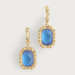 Anabel Aram Bamboo with Stone Drop Earrings - Anabel Aram Jewelry