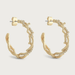 Anabel Aram Coral Hoop Earrings - Anabel Aram Jewelry