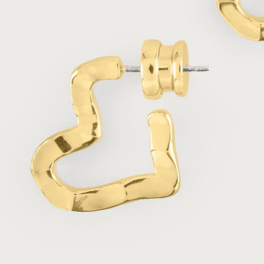 Anabel Aram Heart Hoop Earrings - Anabel Aram Jewelry