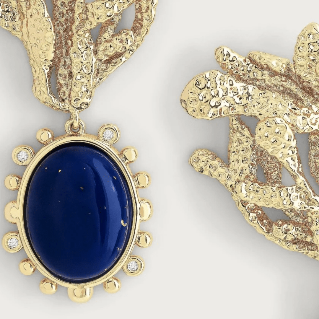 Anabel Aram Kelp with Lake Drop Earrings - Anabel Aram Jewelry