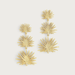 Anabel Aram Triple Fan Palm Dangle Earrings - Anabel Aram Jewelry