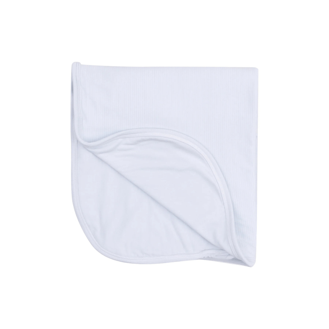 Angel Dear 2 - ply Blanket w/ Binding - Stripe Classic Blue - Angel Dear