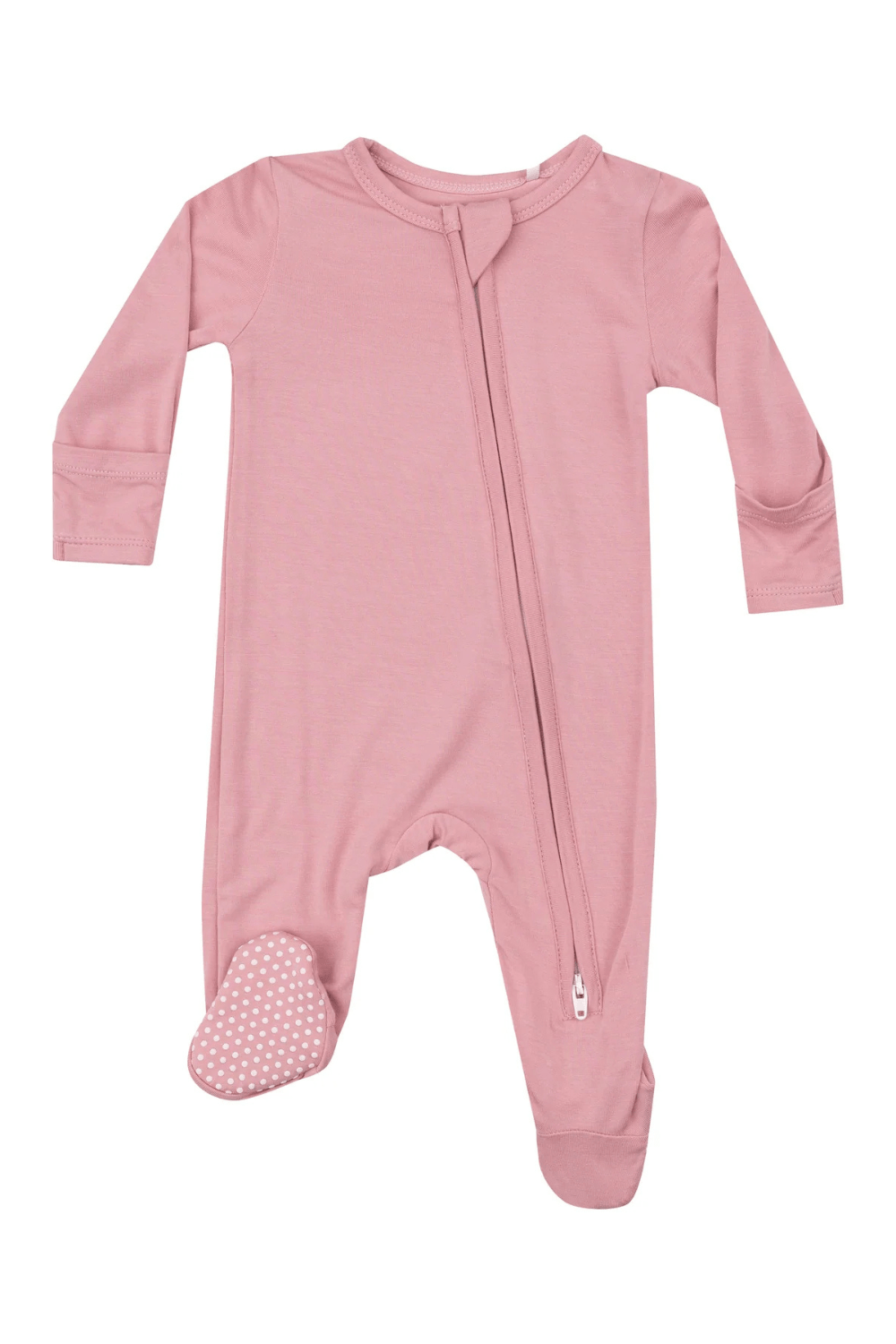 Angel Dear 2 Way Zipper Footie - Bamboo Bridal Rose - Angel Dear