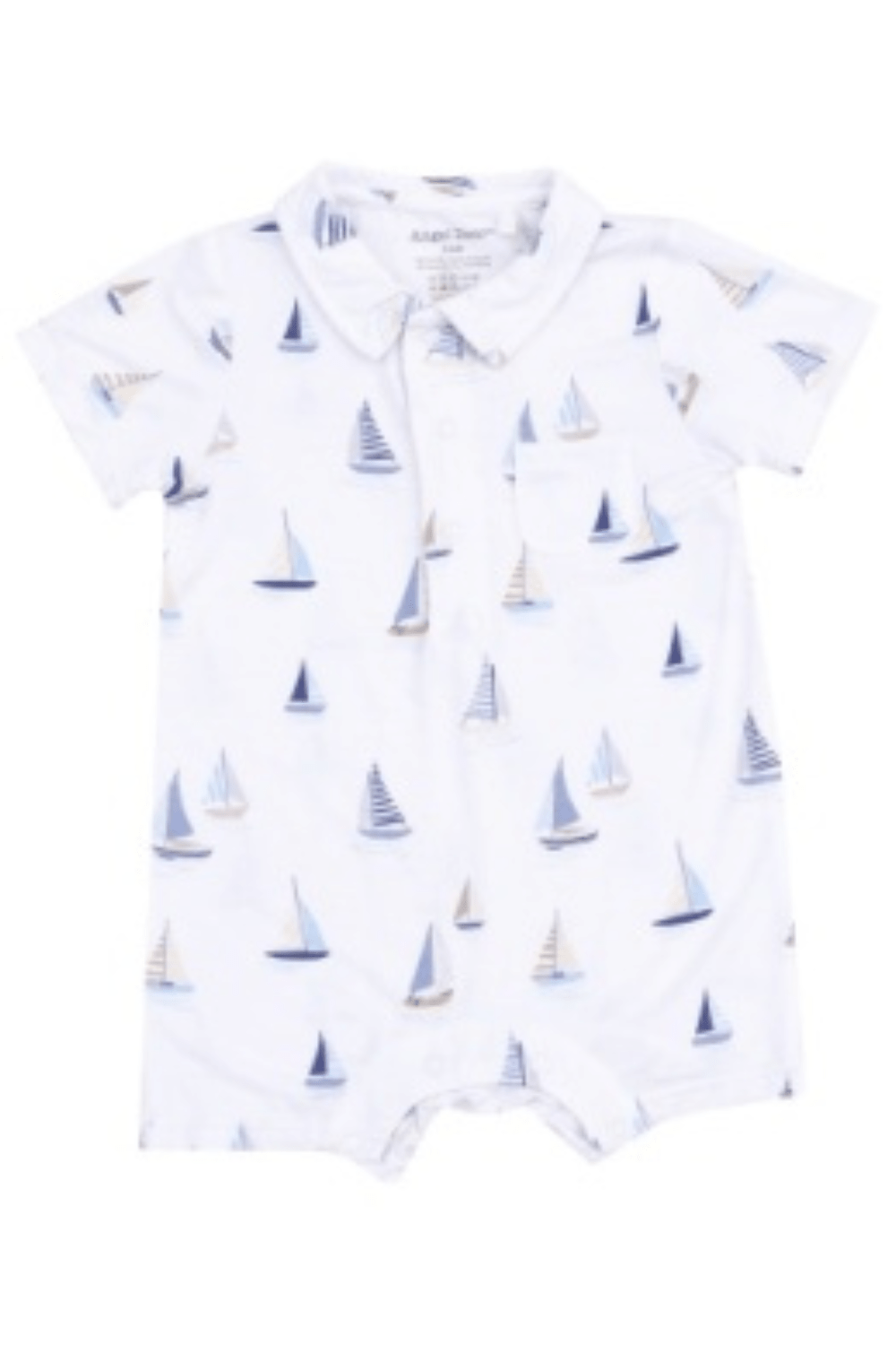 Angel Dear Polo Shortie - Sailboats Blue - Angel Dear