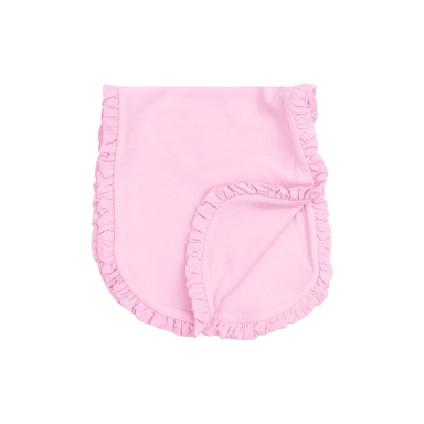 Angel Dear Ruffle Burp Cloth - Stripe Classic Pink - Angel Dear