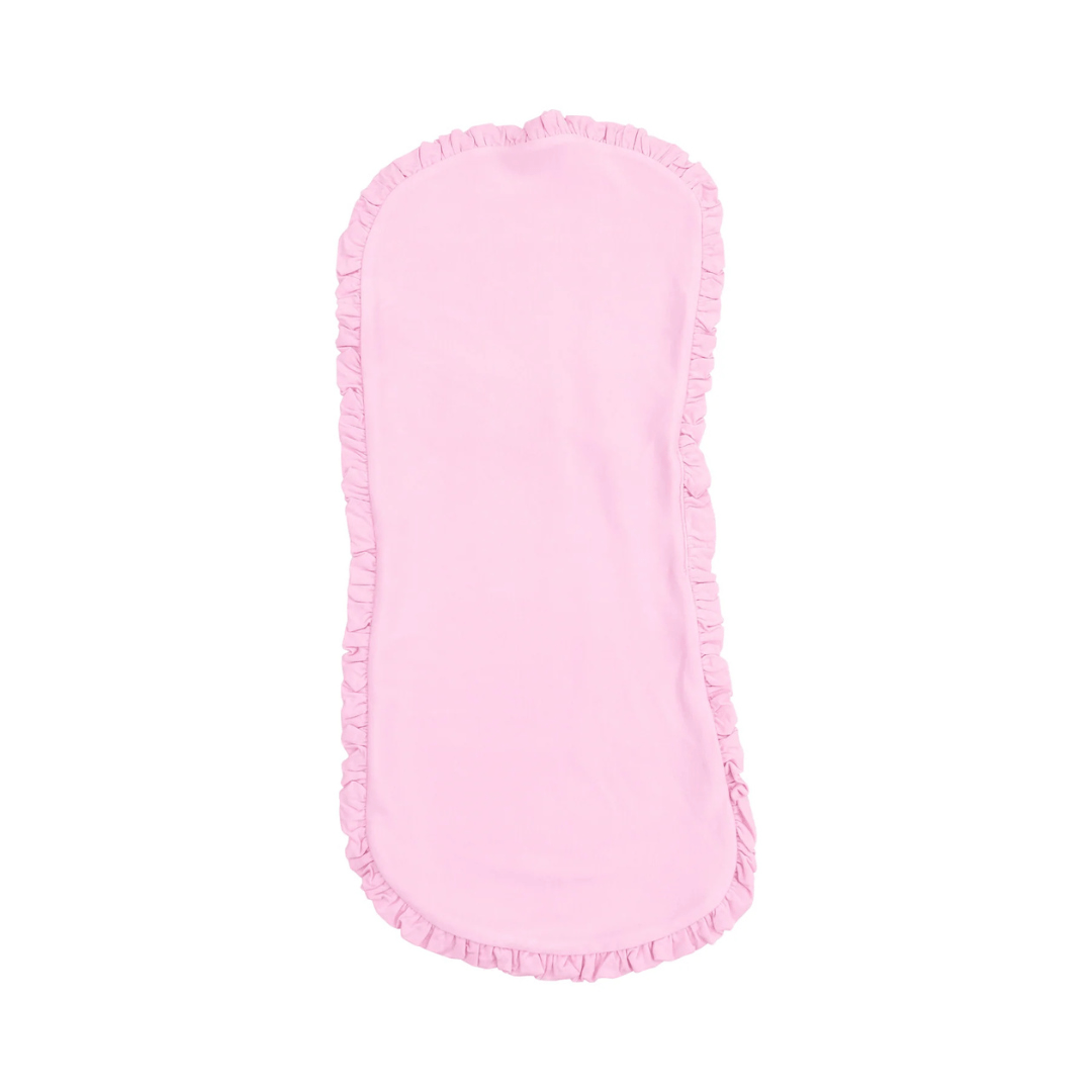 Angel Dear Ruffle Burp Cloth - Stripe Classic Pink - Angel Dear