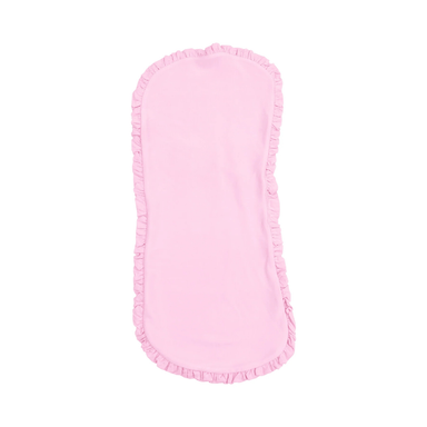 Angel Dear Ruffle Burp Cloth - Stripe Classic Pink - Angel Dear