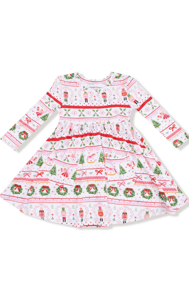 Angel Dear Twirly Dress - Sugar Plum Fairy Fair Isle - Angel Dear