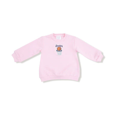 Angel Dear Varsity Puffy Basketball Sweatshirt - Pink - Angel Dear
