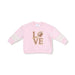 Angel Dear Varsity Sweatshirt w/ Stripes - Pink - Angel Dear