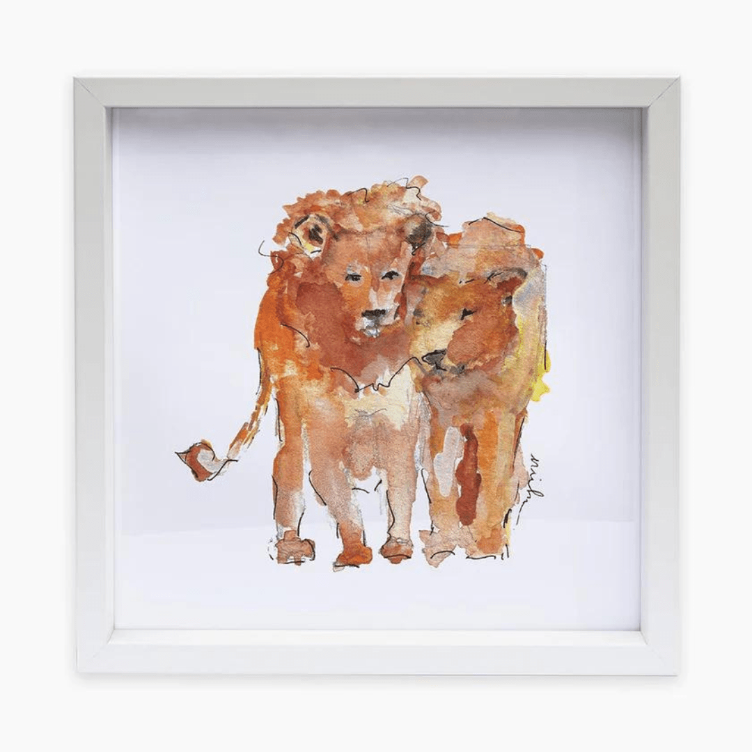 Anne Neilson Lion Framed Print - Anne Neilson Home