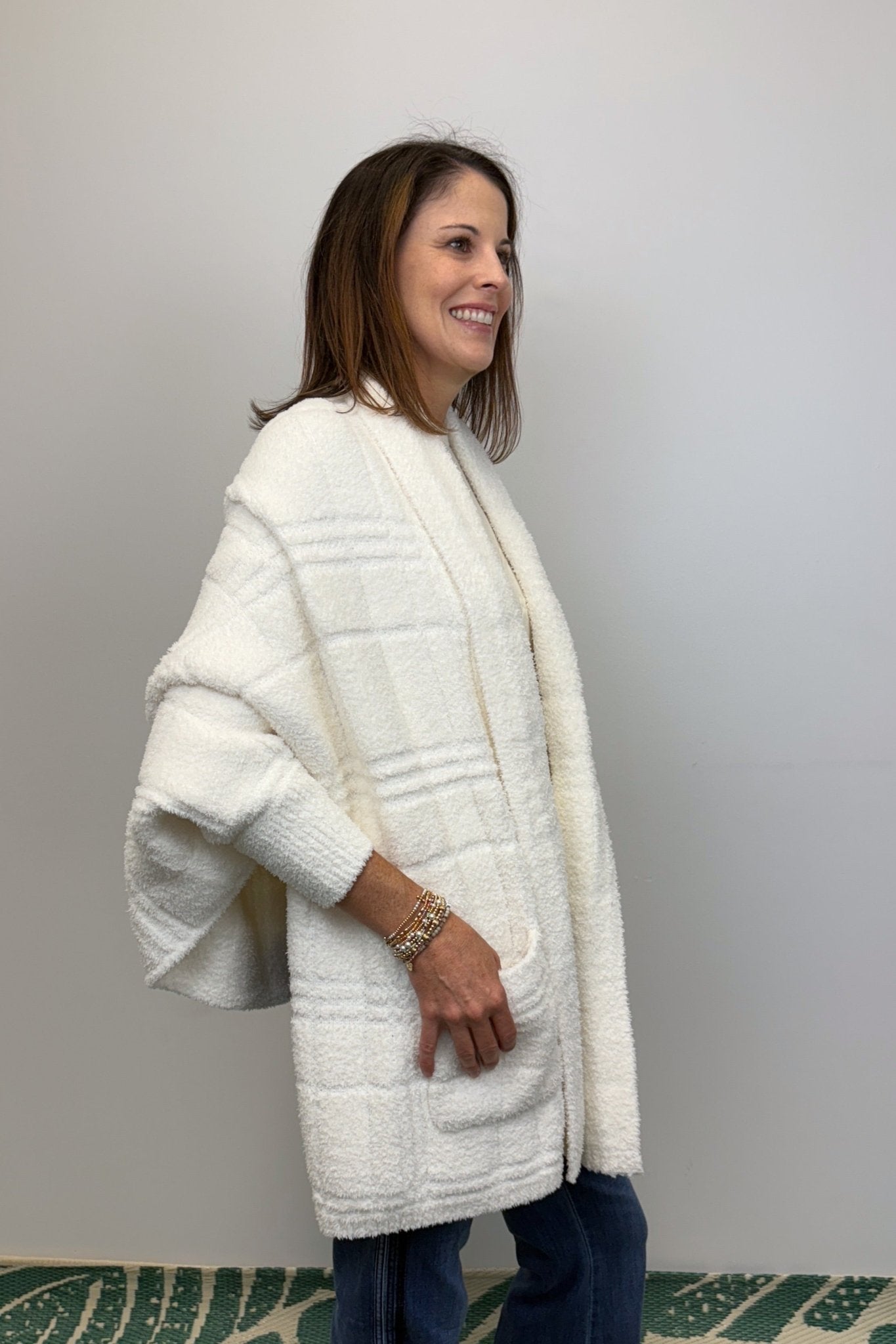 Barefoot Dreams CozyChic Cotton Tonal Blanket Wrap - Barefoot Dreams