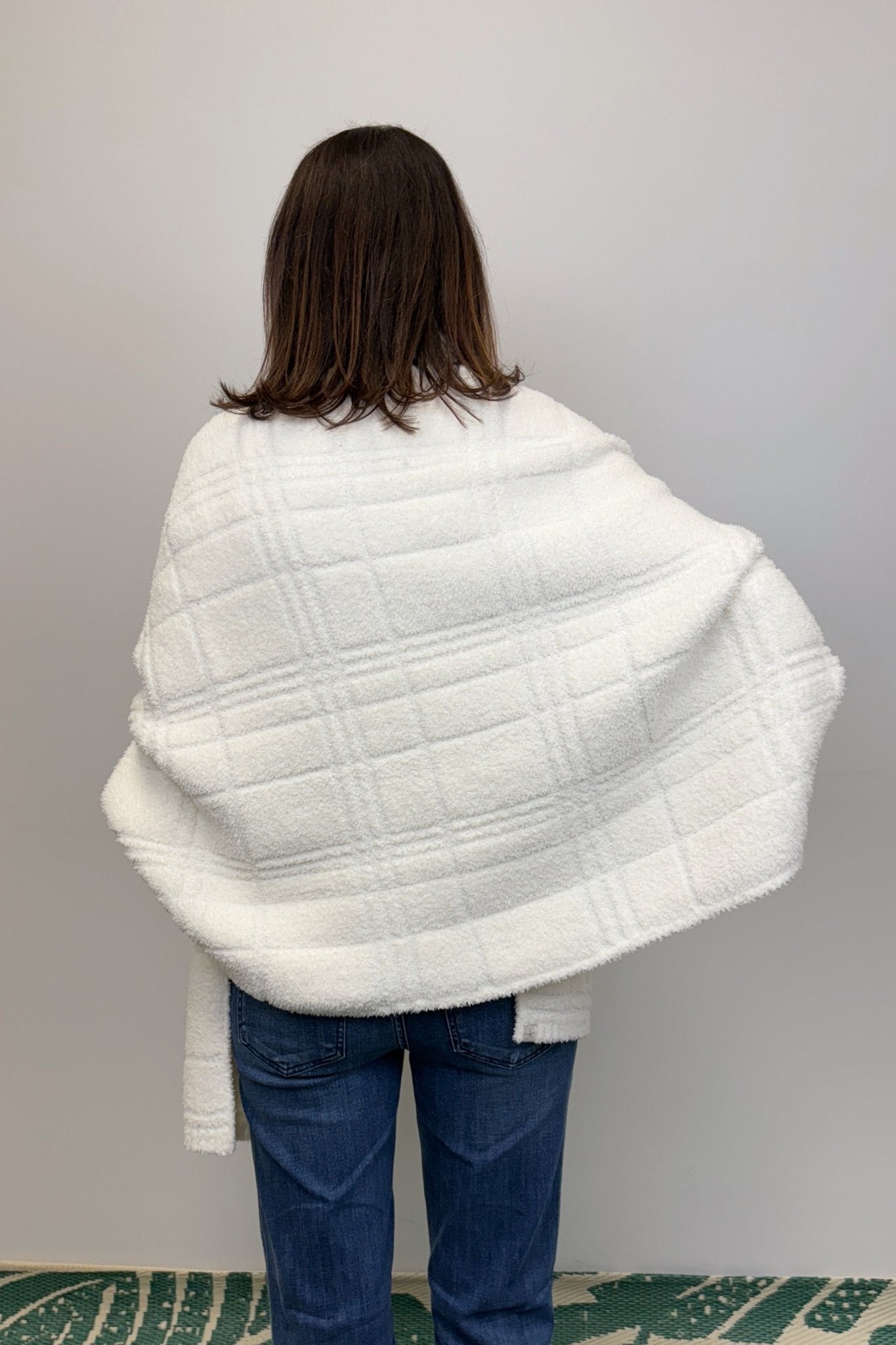 Barefoot Dreams CozyChic Cotton Tonal Blanket Wrap - Barefoot Dreams