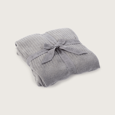 Barefoot Dreams CozyChic Ribbed Throw - Pewter - Barefoot Dreams