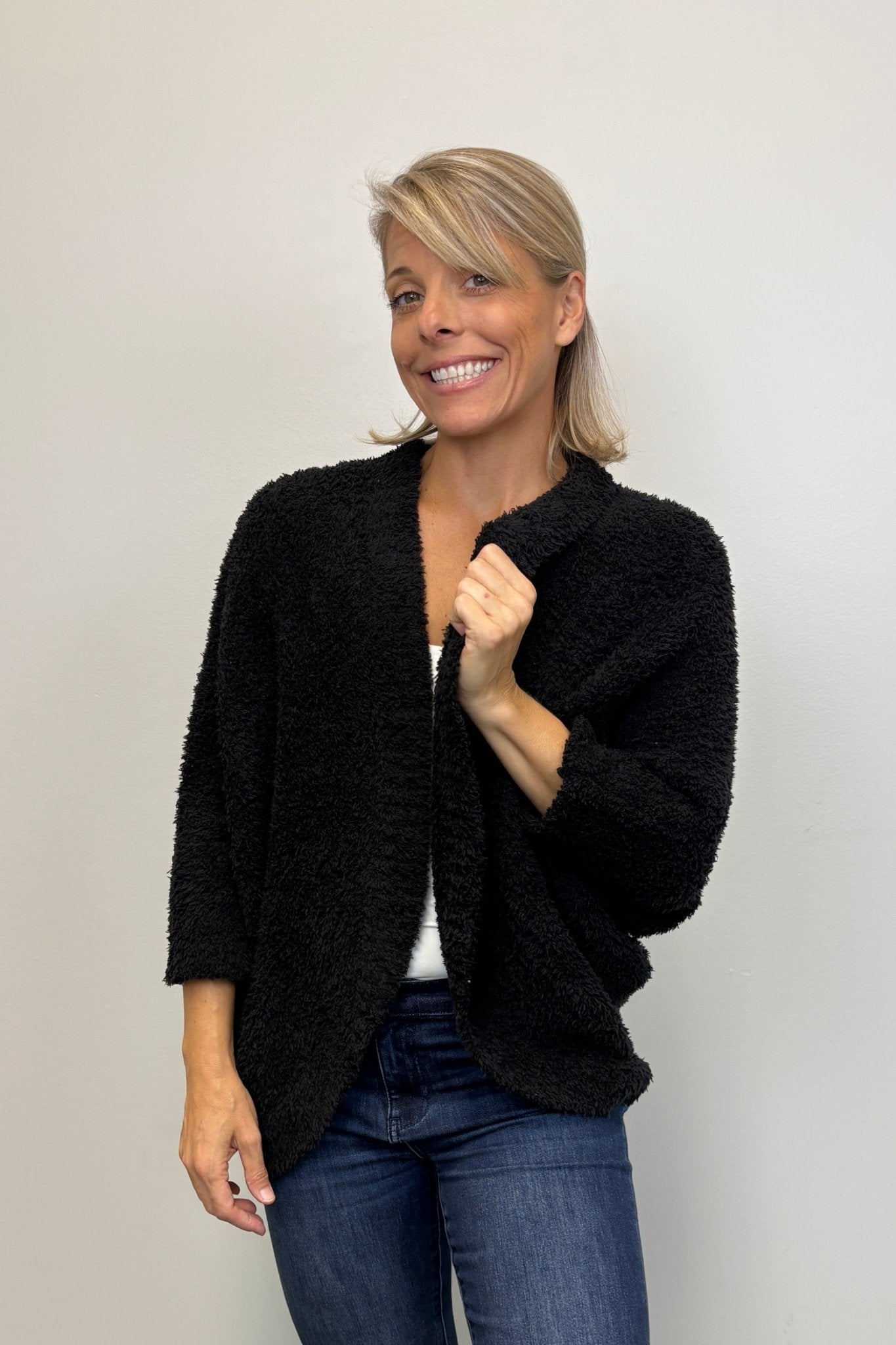 Barefoot Dreams CozyChic Shrug - Black - Barefoot Dreams