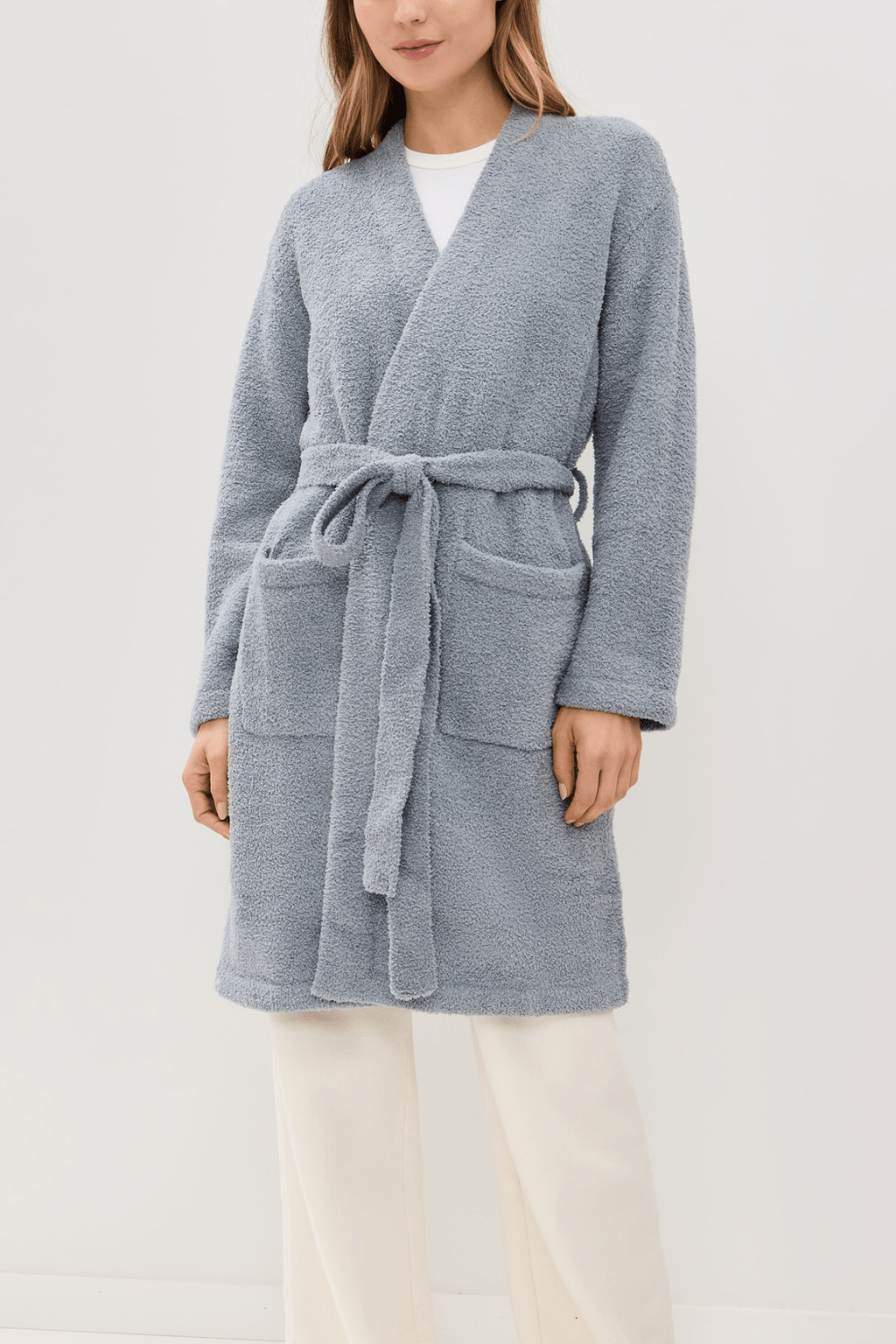 Barefoot Dreams CozyChic Solid Robe - Moonbeam - Barefoot Dreams