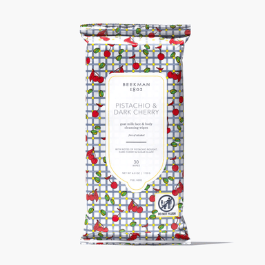 Beekman 1802 Facial Cleansing Wipes - Pistachio Dark Cherry - Beekman 1802