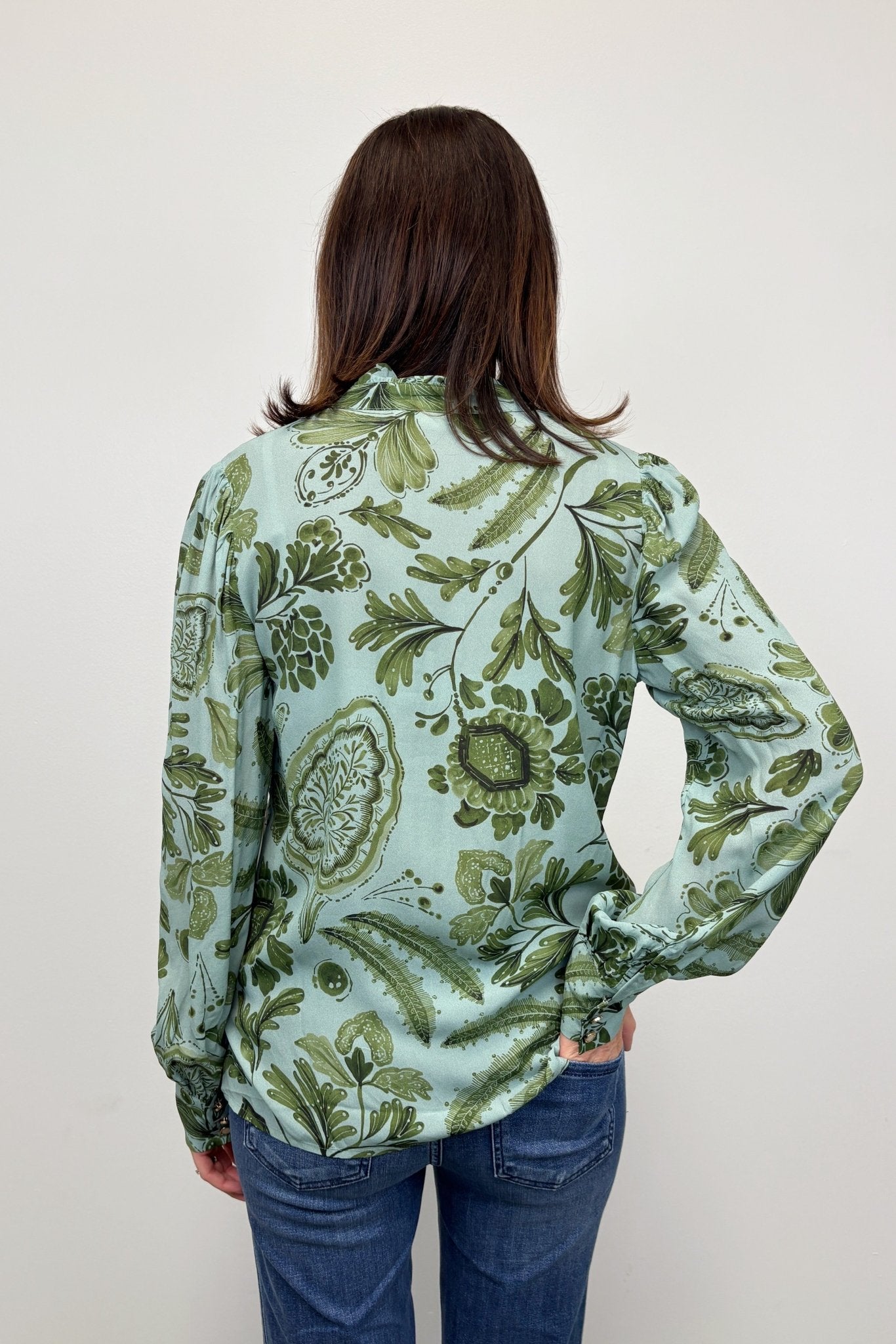 Bethany Blouse - Serpentine Foliage - Spartina