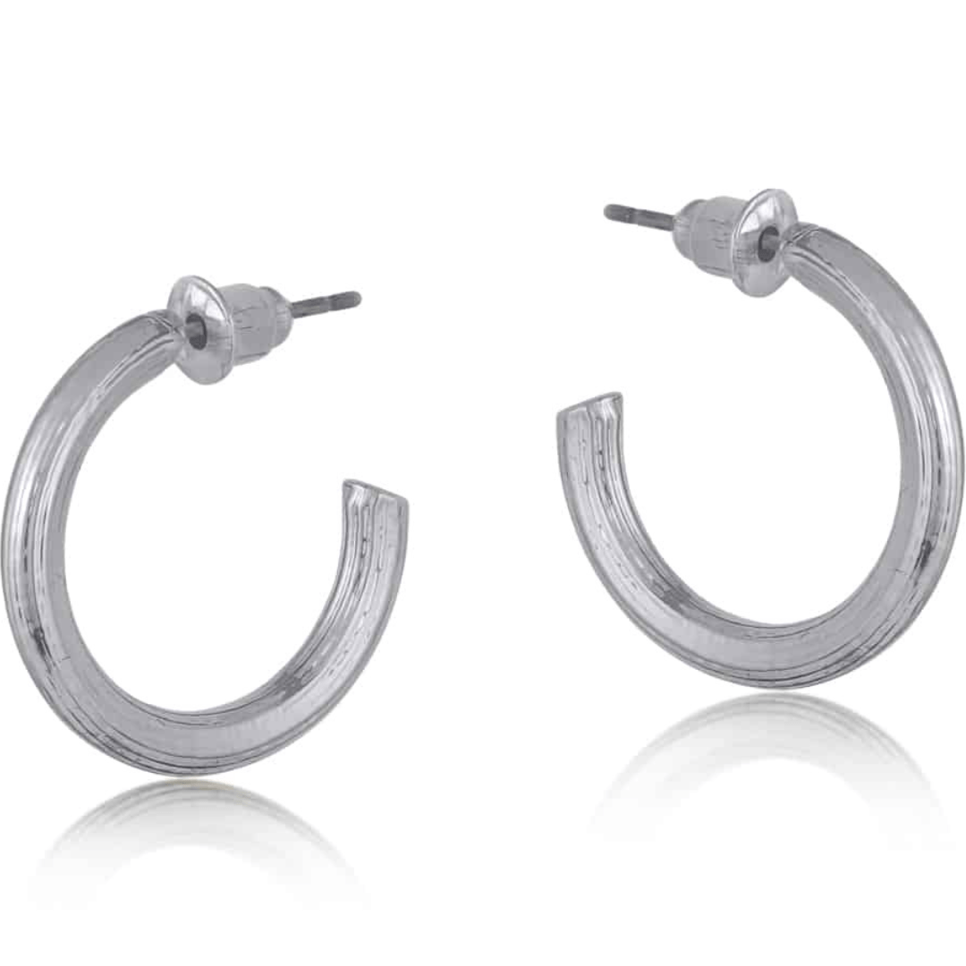 Big Metal London Anthonia Halo Small Hoop Earrings - Big Metal London