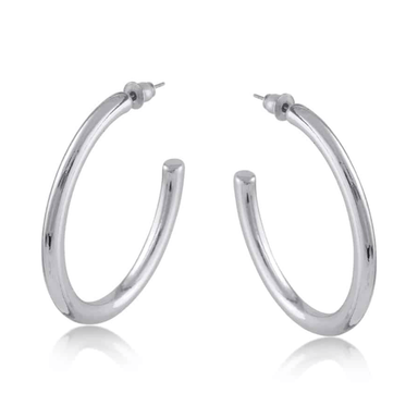 Big Metal London Cassandra Oval Tube Hoop Earrings - Big Metal London