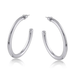 Big Metal London Cassandra Oval Tube Hoop Earrings - Big Metal London