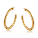 Big Metal London Cassandra Oval Tube Hoop Earrings - Big Metal London
