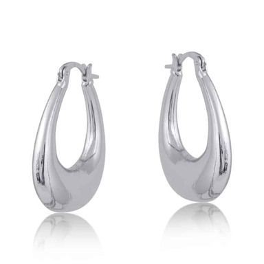 Big Metal London Elvira Organic Shape Oval Earrings - Big Metal London