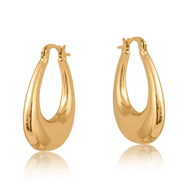 Big Metal London Elvira Organic Shape Oval Earrings - Big Metal London