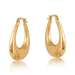 Big Metal London Elvira Organic Shape Oval Earrings - Big Metal London