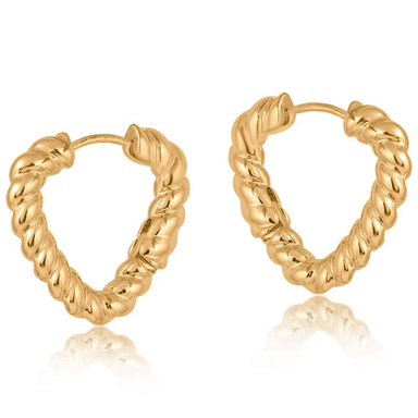 Big Metal London Freya Rope Hoop Earrings - Big Metal London
