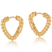 Big Metal London Freya Rope Hoop Earrings - Big Metal London
