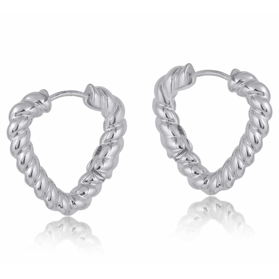 Big Metal London Freya Rope Hoop Earrings - Big Metal London