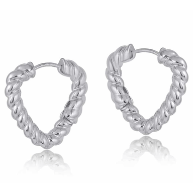 Big Metal London Freya Rope Hoop Earrings - Big Metal London